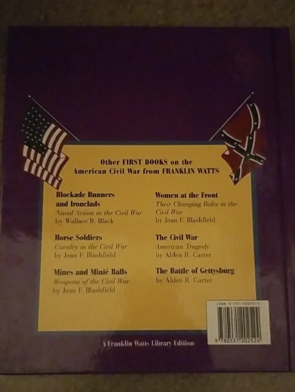 Slaves to Soldiers by Wallace B. Black - Purple & Yellow Hardcover